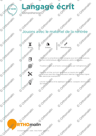 Page 1 de la fiche