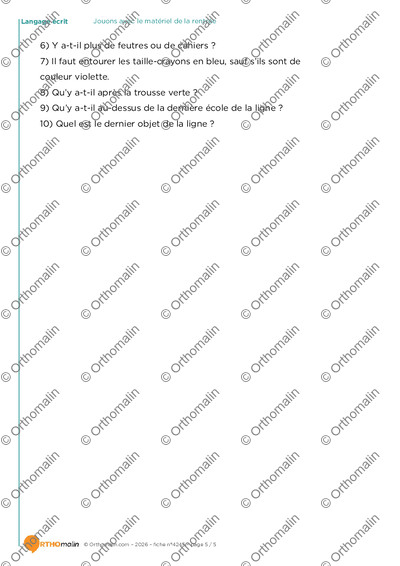 Page 5 de la fiche