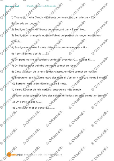 Page 3 de la fiche