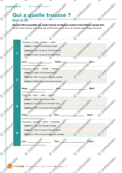 Page 2 de la fiche