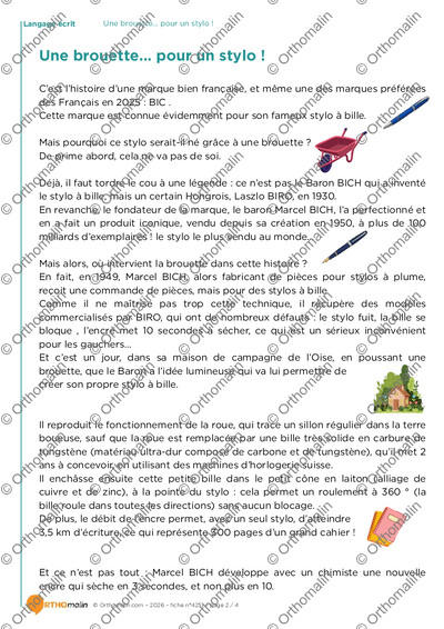 Page 2 de la fiche