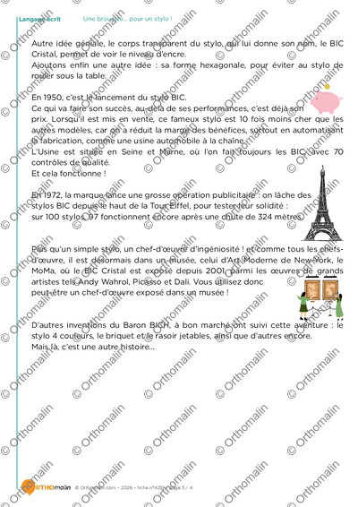 Page 3 de la fiche