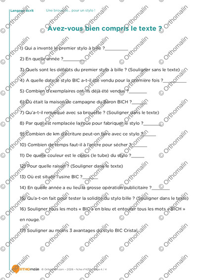 Page 4 de la fiche