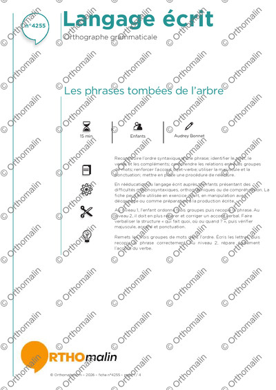 Page 1 de la fiche