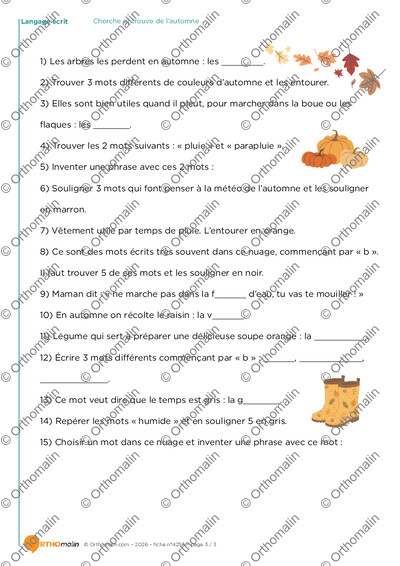 Page 3 de la fiche