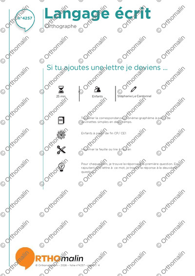Page 1 de la fiche
