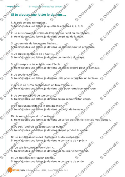 Page 2 de la fiche