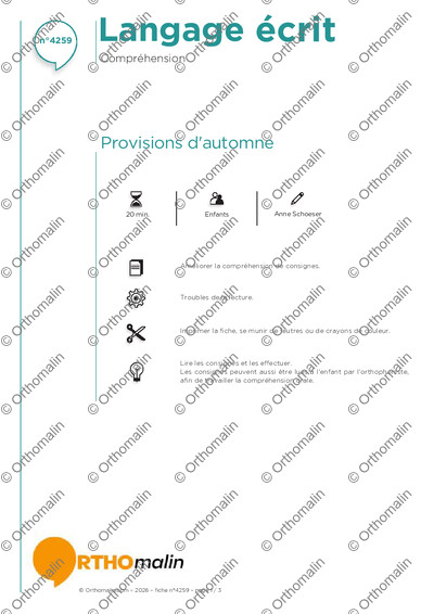 Page 1 de la fiche
