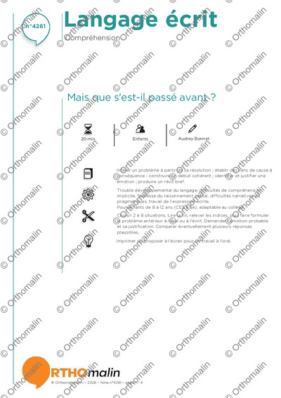 Page 1 de la fiche