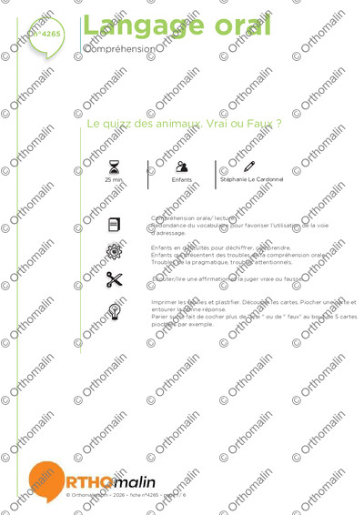 Page 1 de la fiche