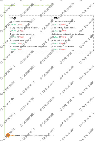 Page 5 de la fiche