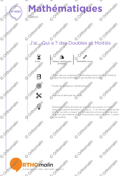 Page 1 de la fiche