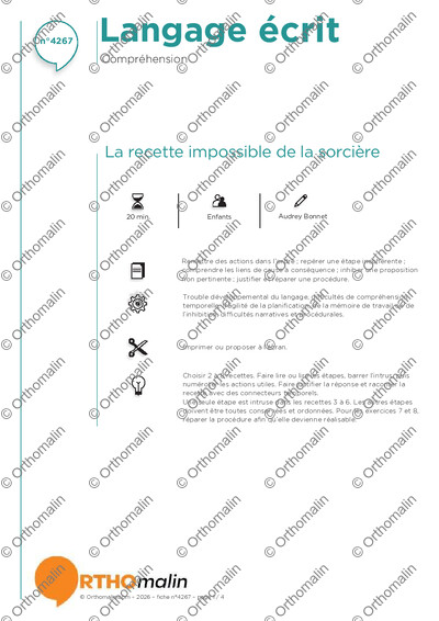 Page 1 de la fiche