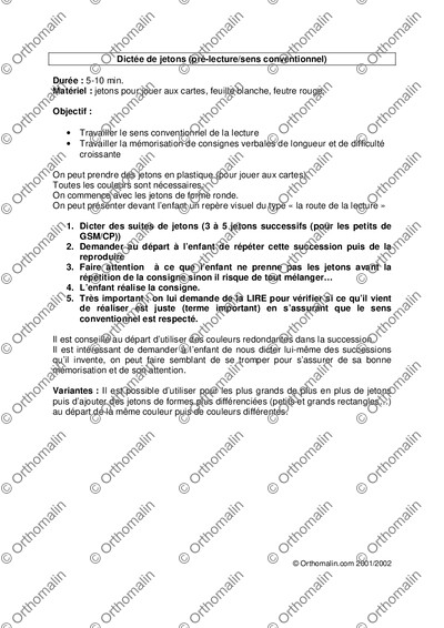 Page 1 de la fiche