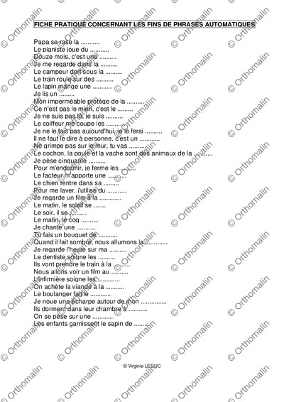 Page 1 de la fiche