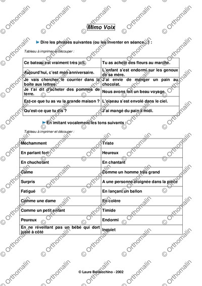 Page 1 de la fiche