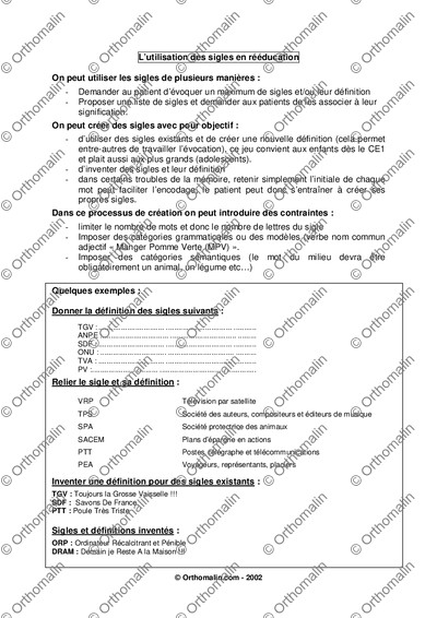 Page 1 de la fiche