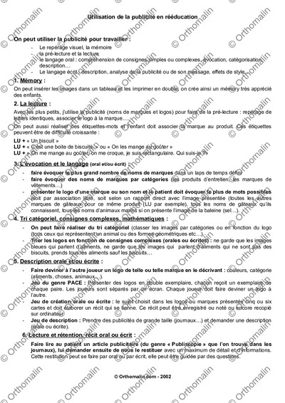 Page 1 de la fiche
