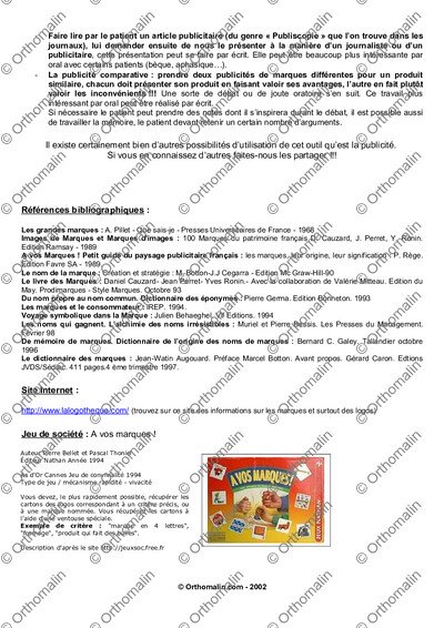 Page 2 de la fiche