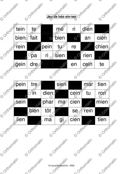 Page 1 de la fiche