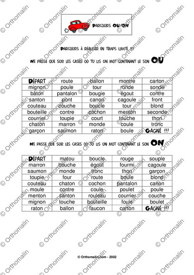 Page 1 de la fiche