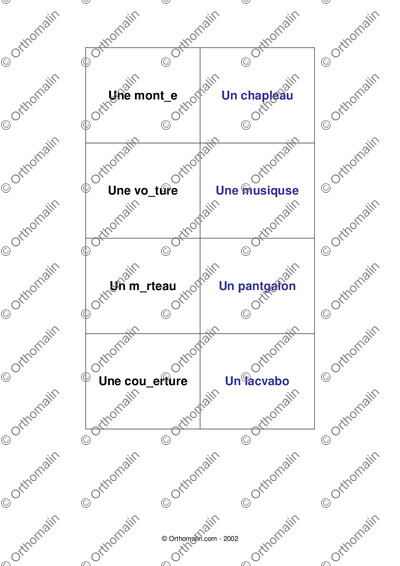 Page 2 de la fiche