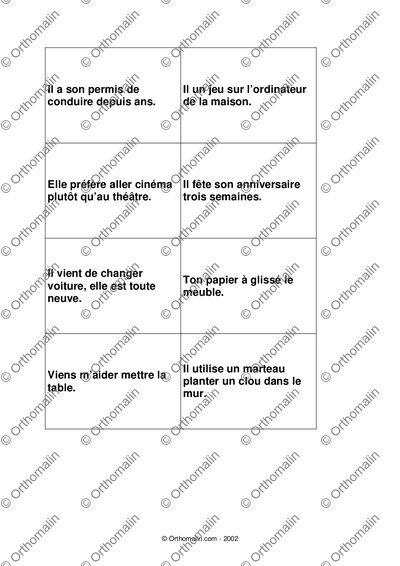 Page 8 de la fiche