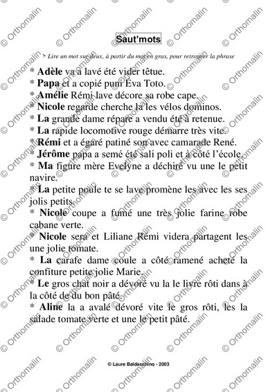Page 1 de la fiche