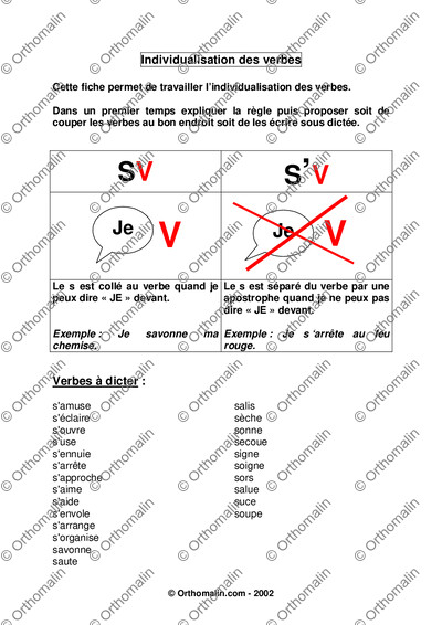Page 1 de la fiche