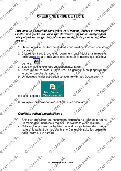 Page 1 de la fiche