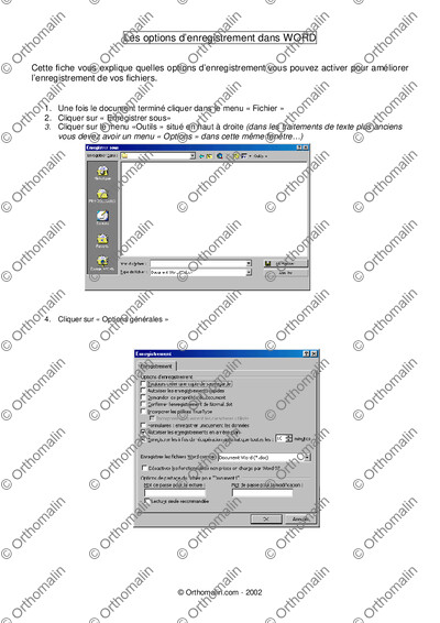 Page 1 de la fiche