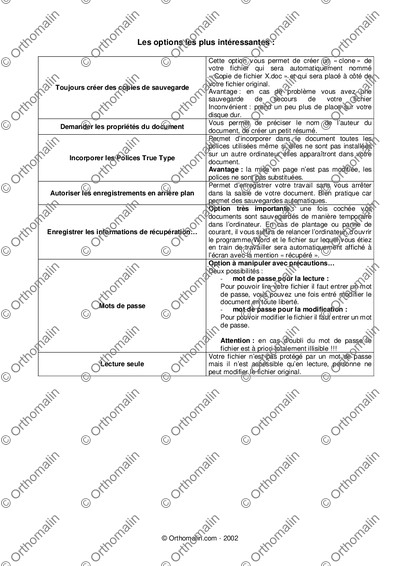Page 2 de la fiche