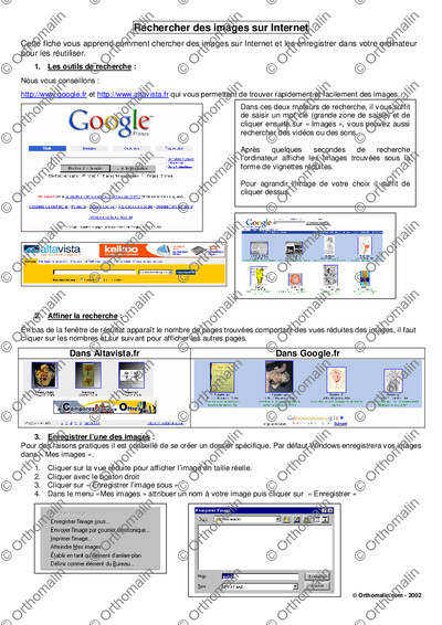 Page 1 de la fiche