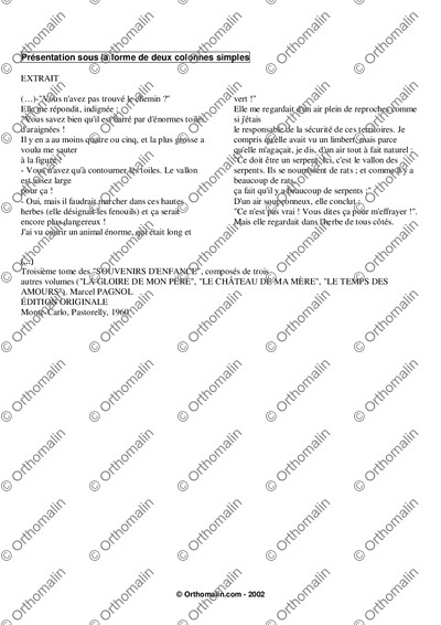 Page 2 de la fiche