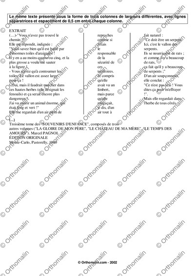 Page 3 de la fiche