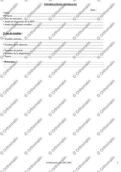 Page 1 de la fiche