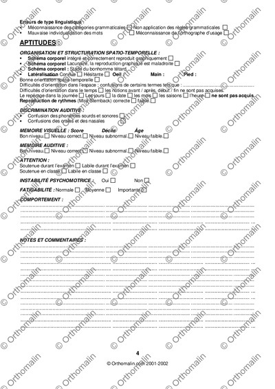 Page 4 de la fiche