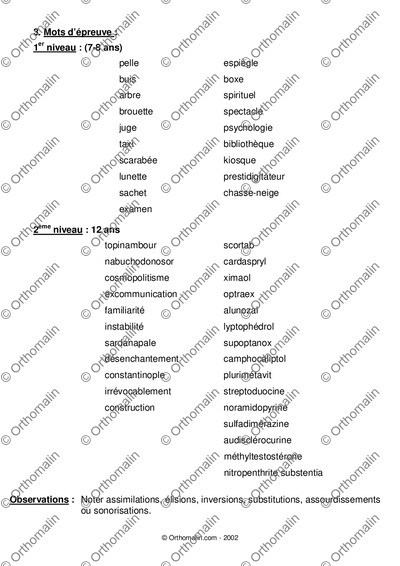 Page 2 de la fiche
