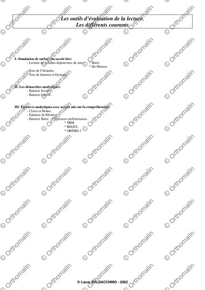 Page 1 de la fiche
