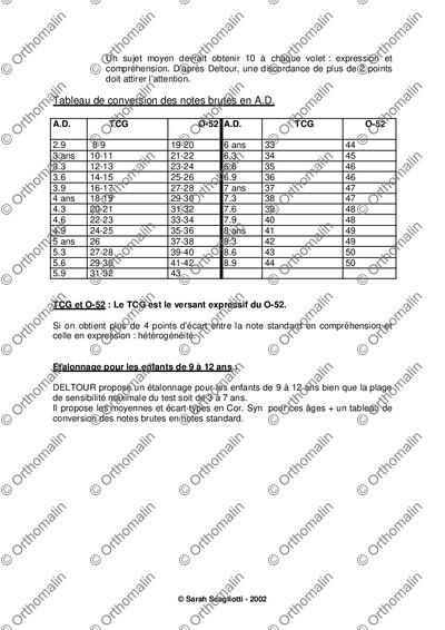 Page 3 de la fiche