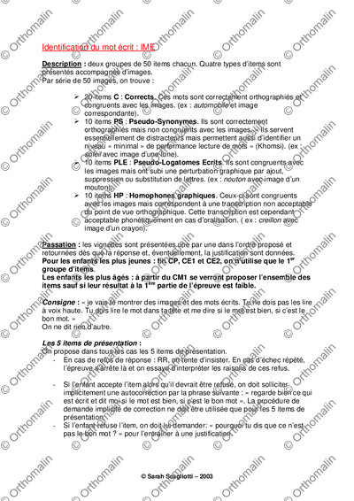 Page 2 de la fiche