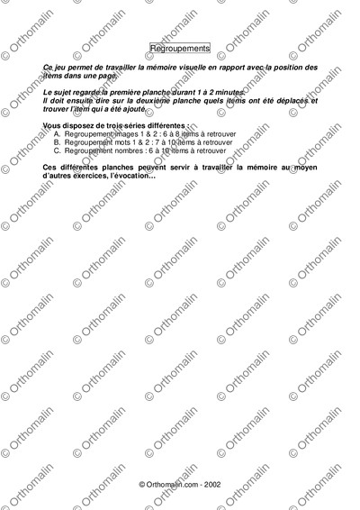 Page 1 de la fiche