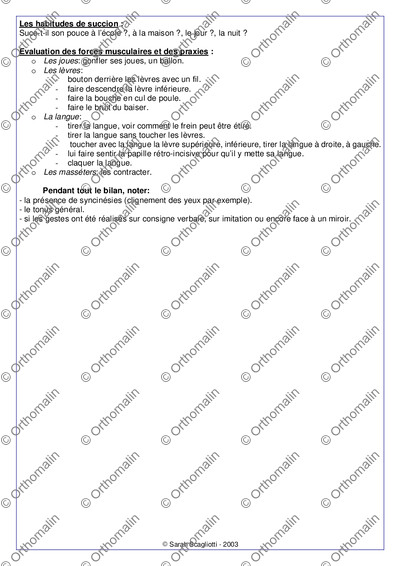 Page 3 de la fiche