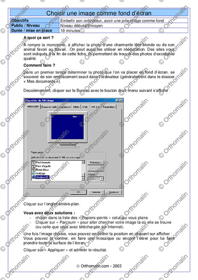 Page 1 de la fiche