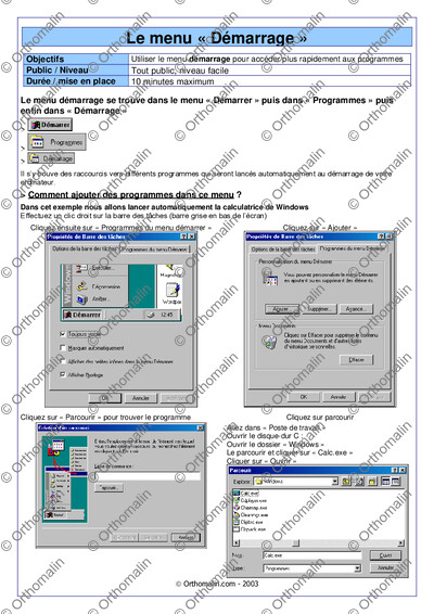 Page 1 de la fiche