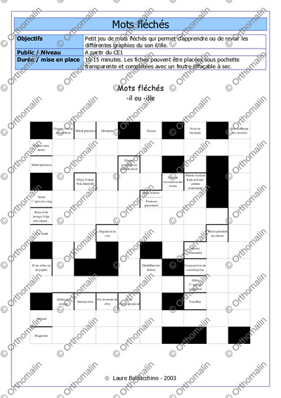 Page 1 de la fiche