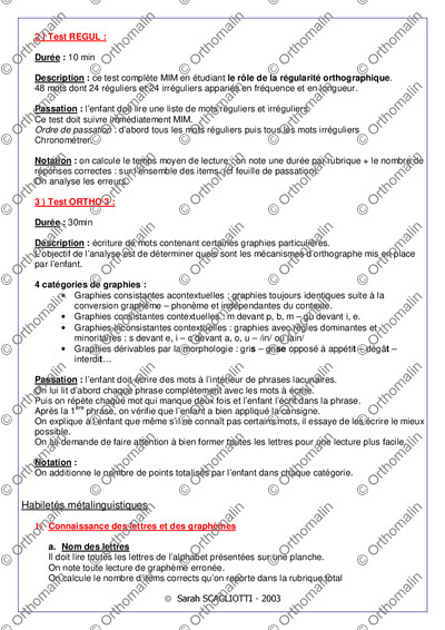Page 2 de la fiche