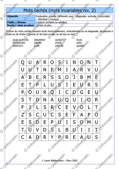 Page 1 de la fiche