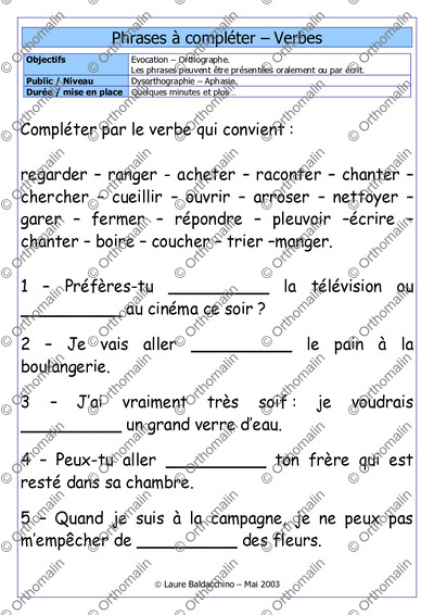 Page 1 de la fiche