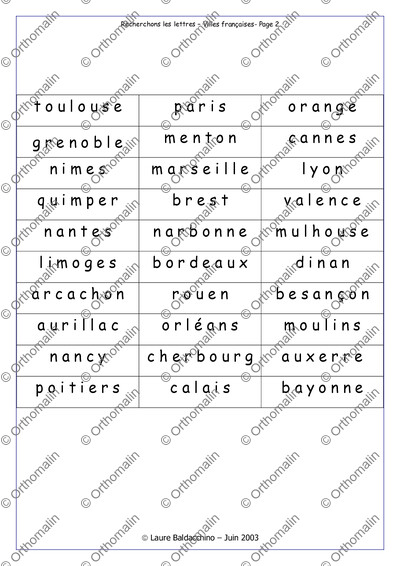 Page 2 de la fiche